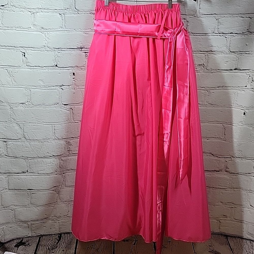 Lisong Women Floor Length Bowknot Tulle Party Evening Skirt